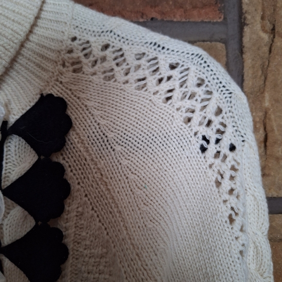 J. Crew Ruffle Front Cable Knit Turtleneck Sweater XS - Picture 4 of 12